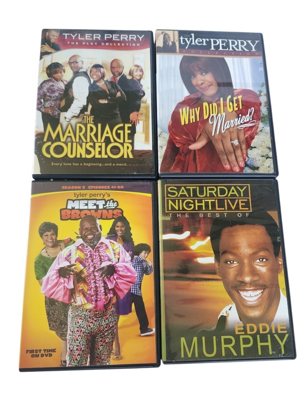6pc Lot Of Tyler Perry/Comedy DVDs-Meet The Browns, SNL, Etc